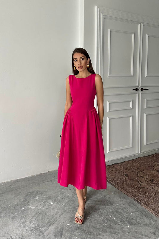 VESTIDO ROSA FÚCSIA