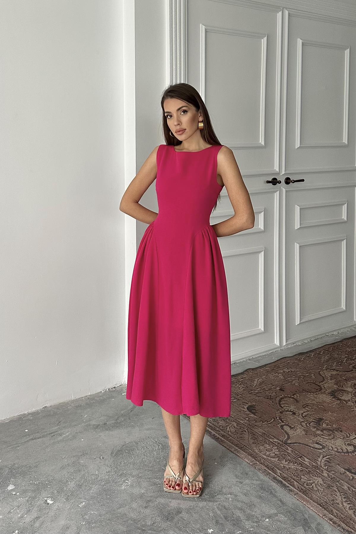 VESTIDO ROSA FÚCSIA