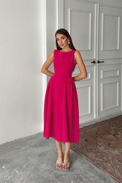 VESTIDO ROSA FÚCSIA