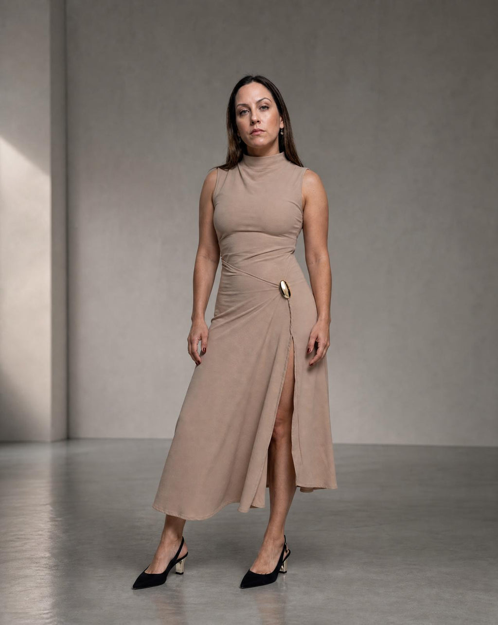 Vestido nude