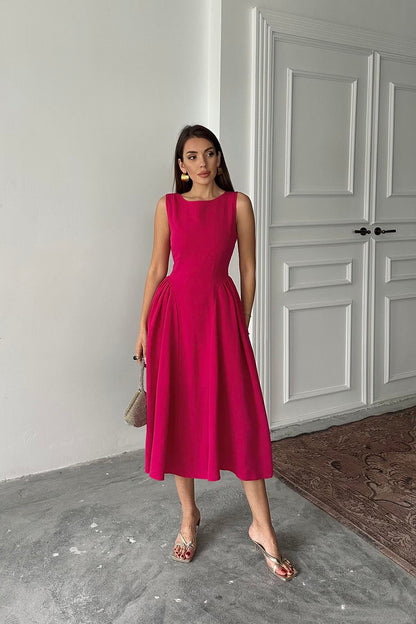 VESTIDO ROSA FÚCSIA