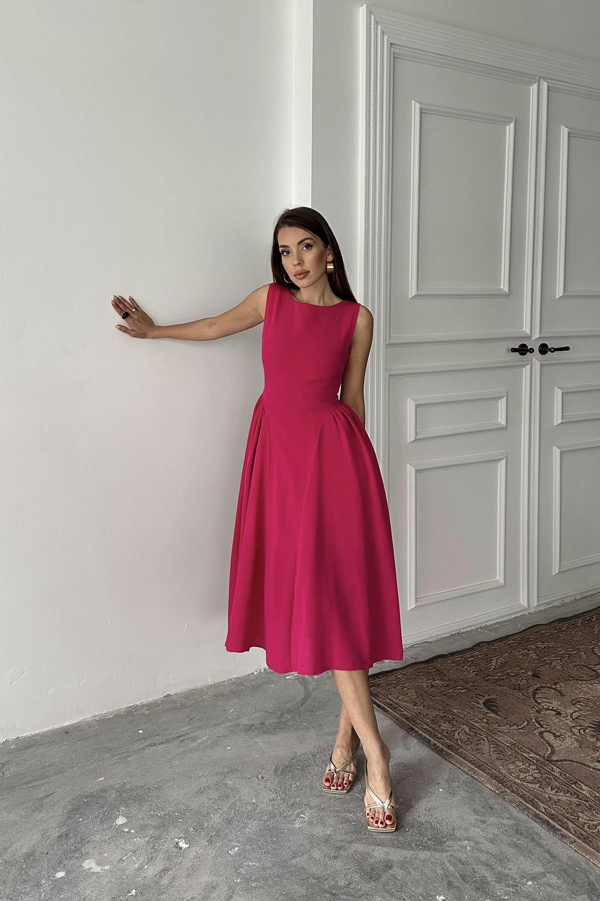 VESTIDO ROSA FÚCSIA