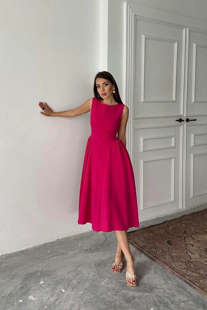 VESTIDO ROSA FÚCSIA