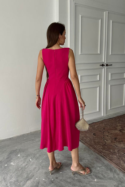 VESTIDO ROSA FÚCSIA