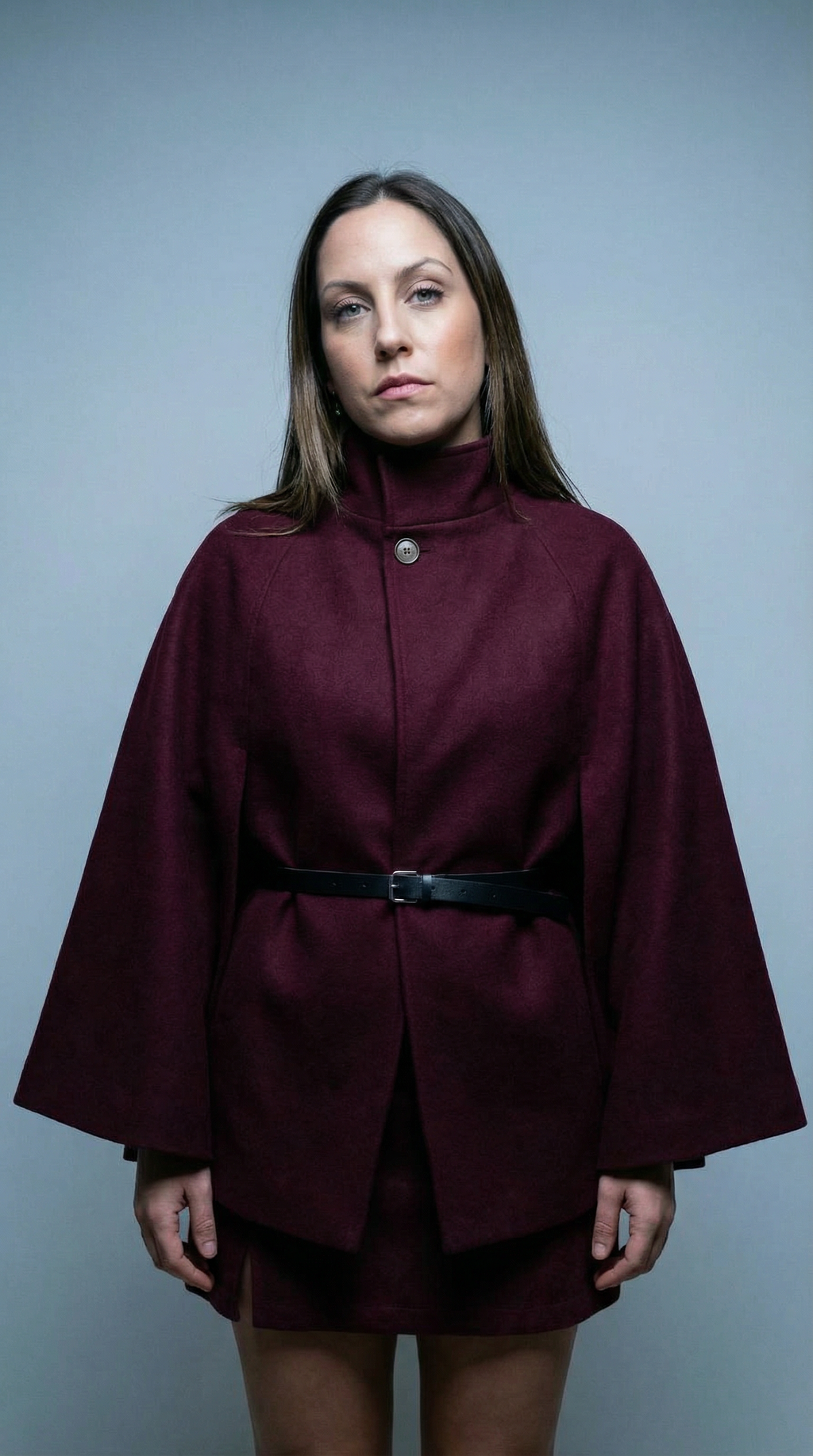 Capa bordeaux Com Cinto