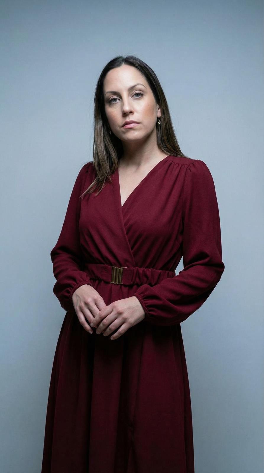 Vestido envelope vermelho