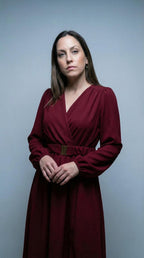 Vestido envelope vermelho