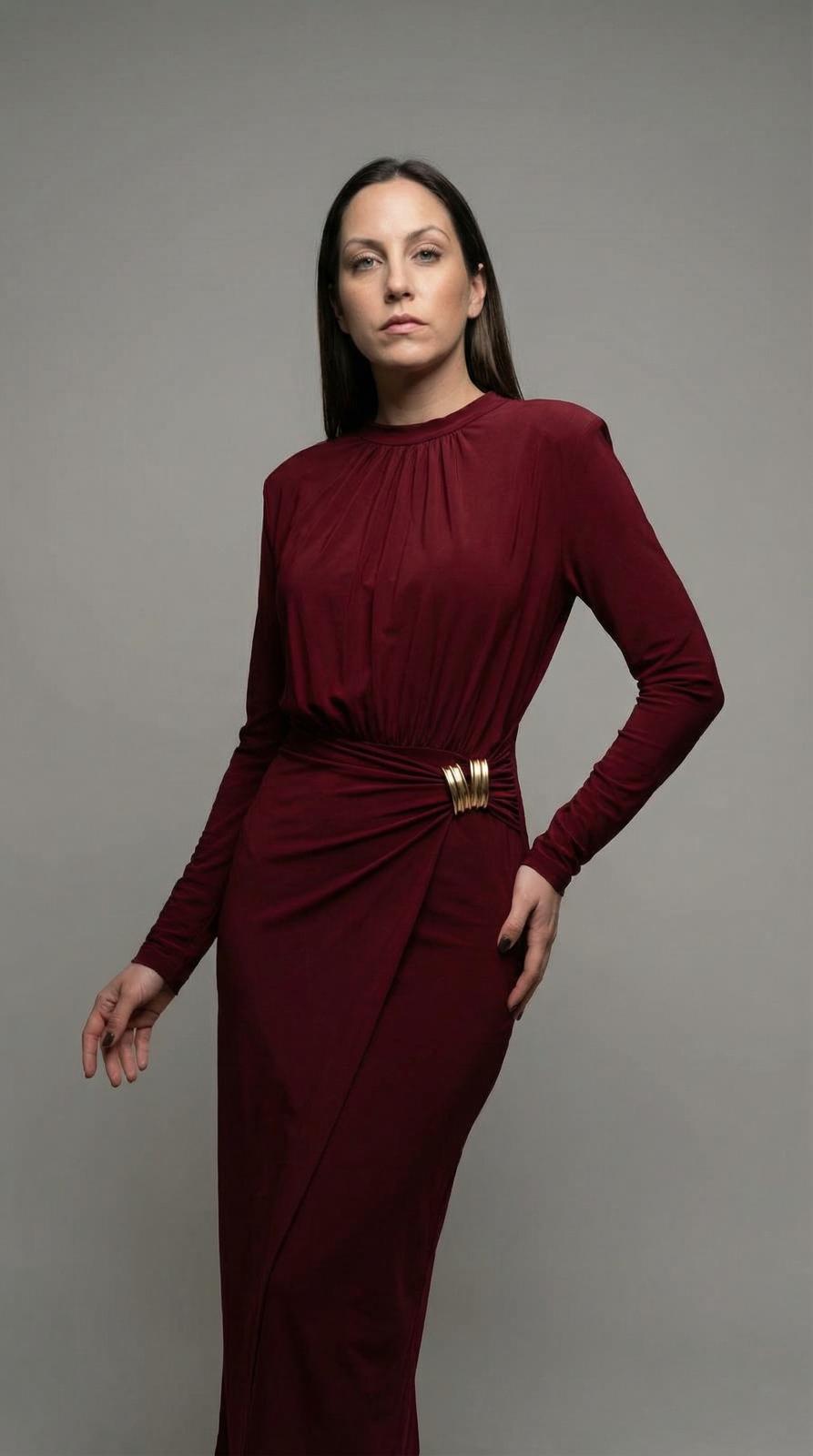 Vestido vermelho midi