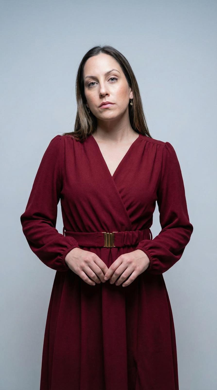 Vestido envelope vermelho