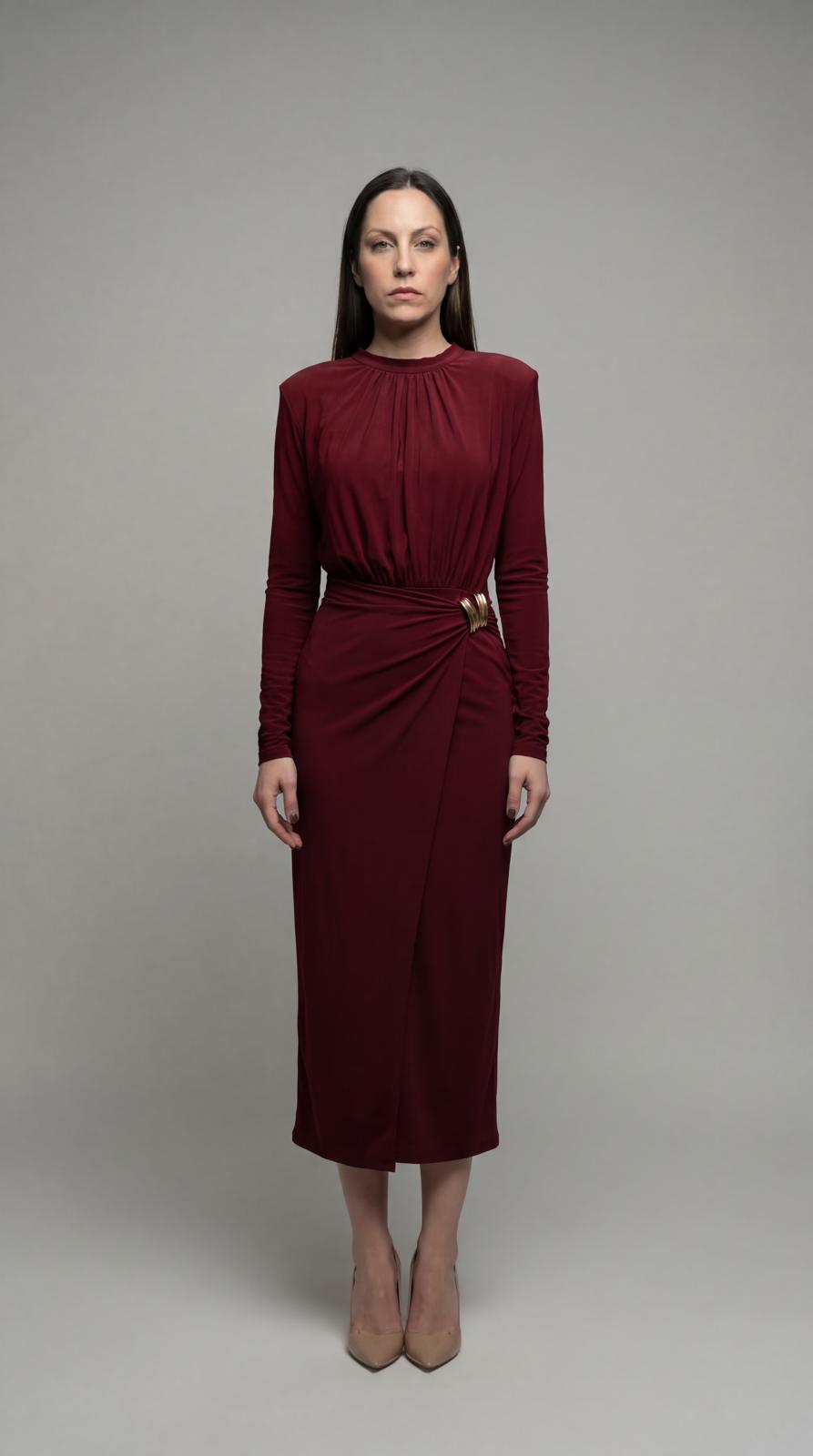 Vestido vermelho midi