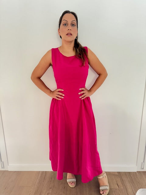VESTIDO ROSA FÚCSIA