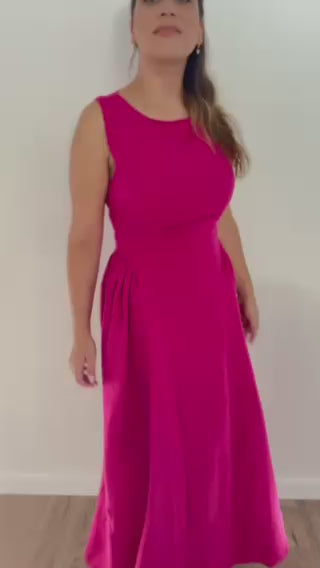 VESTIDO ROSA FÚCSIA